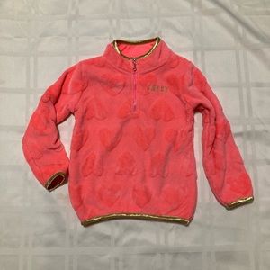 Pink Juicy Couture girls sweatshirt with embossed hearts. So cozy and soft!